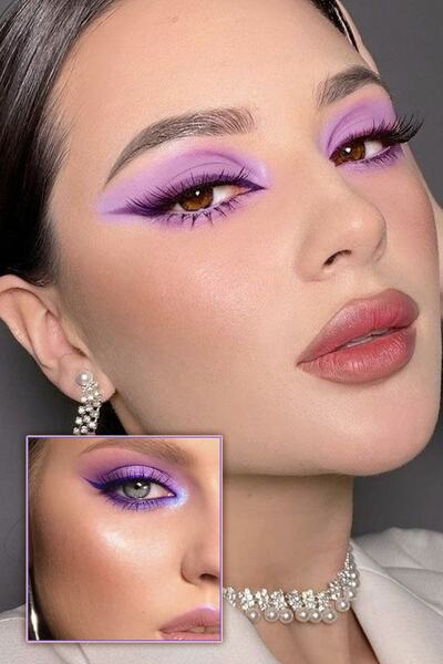 xolo Mor Ultra Ince Uçlu Likit Kalem Eyeliner Sürülebilir Makyaj Göz Su Geçirmez