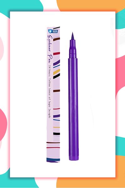 xolo Mor Ultra Ince Uçlu Likit Kalem Eyeliner Sürülebilir Makyaj Göz Su Geçirmez