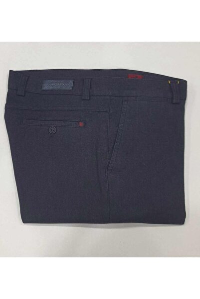RATEKS Casual Sports Cotton Woven Patterned Gray Men's Trousers with Side Pockets