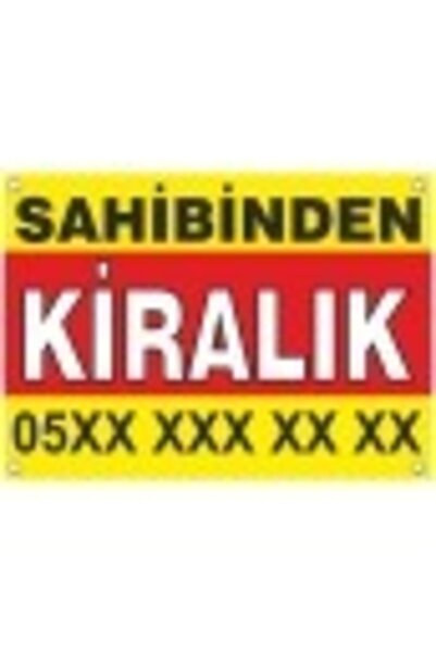 Enmode Sahibinden Kiralık Branda Afiş Pankart 100x300cm