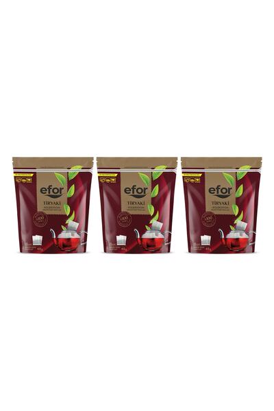EFOR ÇAY إيفور جامبو ترياكي كيس شاي - 40 جرام 25 قطعة × 3 قطع