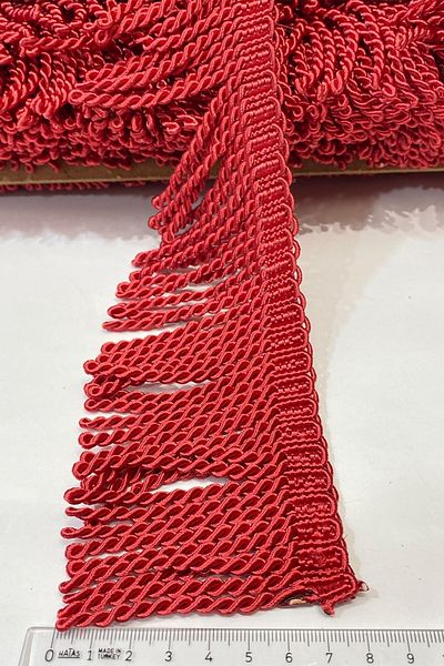 Hobigram Decorative Ribbon Red Bouillon Fringe Tassel – Decorative Ribbon, Stylish Design, Women's Accessory – Decor
