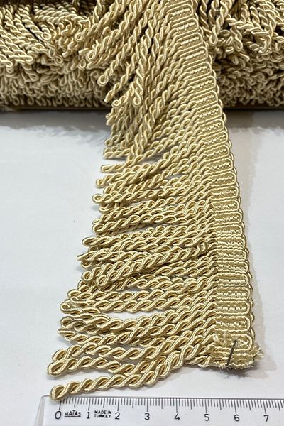 Hobigram Cappuccino Twisted Bouillon Fringe Tassel Ribbon – Special Design, Accessory, Quality Production, Eye-Catching Style