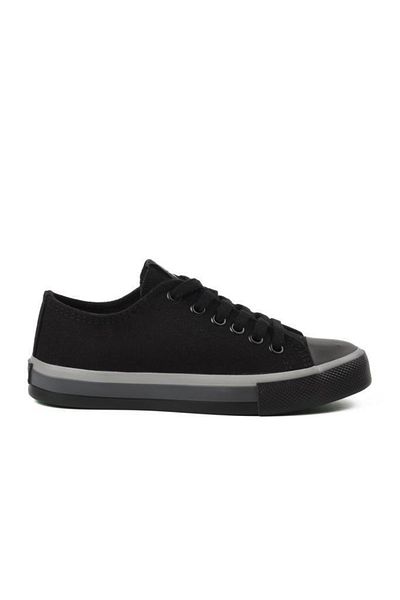 Benetton Bn-30176 Unisex Sneaker Shoes Black 36-40