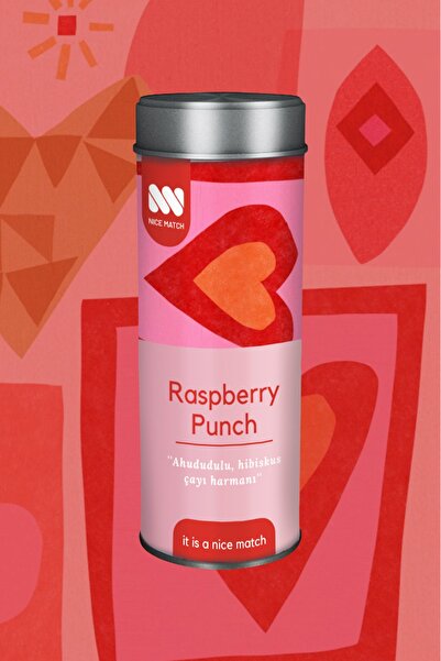 Nice Match Raspberry Punch - Ahududulu Hibiskus Çayı 50 gr