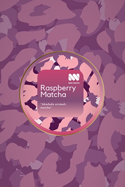 Nice Match Raspberry Matcha - Ahududu Aromalı Matcha 25 gr