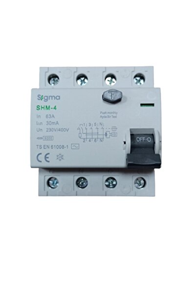 Sigma 4x63a 30ma Kaçak Akım Rölesi