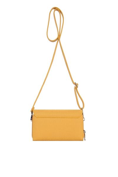 CENGİZ PAKEL Luna 65263g Model Women's Shoulder Bag - Mustard