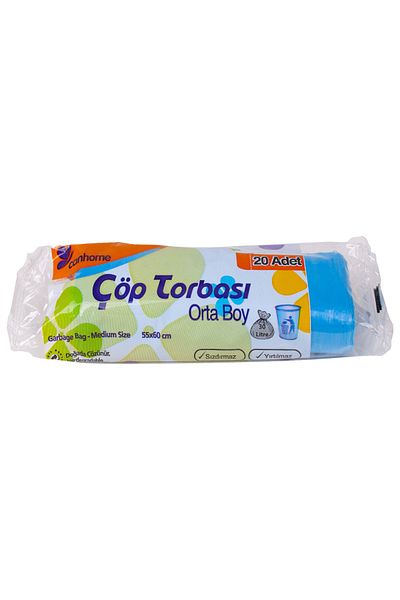 Kullan At Market Canhome Medium Garbage Bag Blue 55x60cm 20pcs