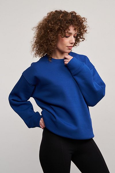MBEY1989 Унисекс суитшърт Oversize Saks Mavi