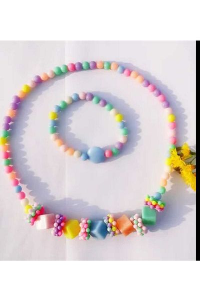 İPAR AKSESUAR Girl's Necklace and Bracelet Set