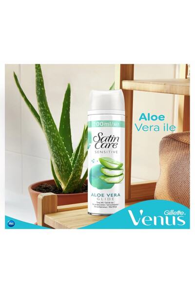 Gillette Satin Care Tıraş Jeli Hassas 200ml X2 Adet