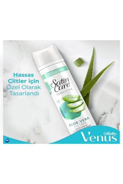 Gillette Satin Care Tıraş Jeli Hassas 200ml X2 Adet