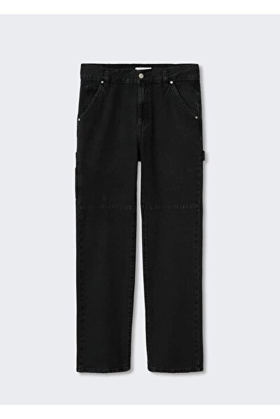 MANGO Woman Cepli Kargo Jean Pantolon