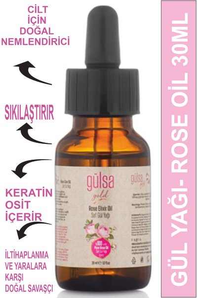 Gülsa Rose Oil Gold Skin Care and Renewal 30ml