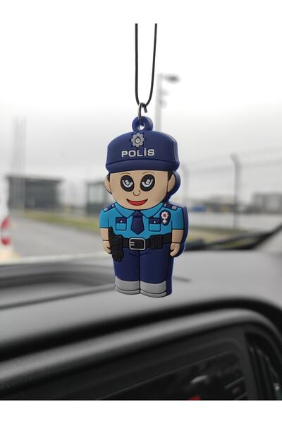 Esey Dizayn Erkek Polis Araba Içi Dikiz Ayna Süsü