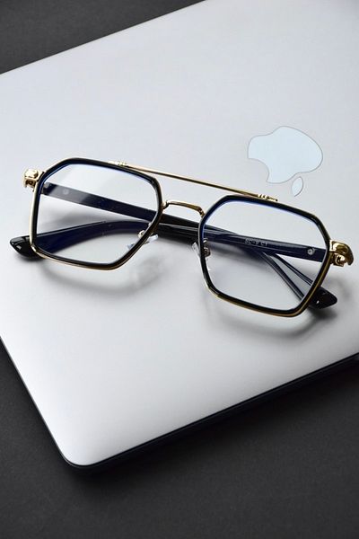 LOOKUP Unisex Blue Light Protected Glasses Blue Block Anti Light New Fashion Ce Document Black Frame Transparent Glass