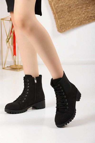 HKM shoes Cizme cu fermoar cu talpă anti-alunecare conectată. Cizme din piele intoarsa 580