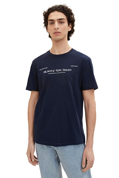 Tom Tailor Denim T-Shirt - Blau - Regular Fit