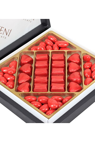Genel Markalar Kırmızı Kalp Hediye Çikolata Kutusu