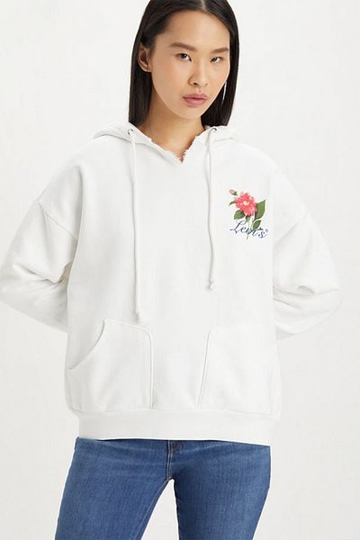 Levi's Γυναικείο φούτερ με λευκή κουκούλα A4933-0000