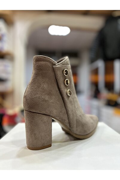 Salsa Vizon Düğme Detaylı Topuklu Bot