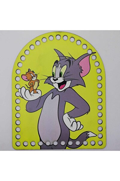 orhanucuzluk Ahşap Sırt Çanta Plakası H91 Tom Ve Jerry