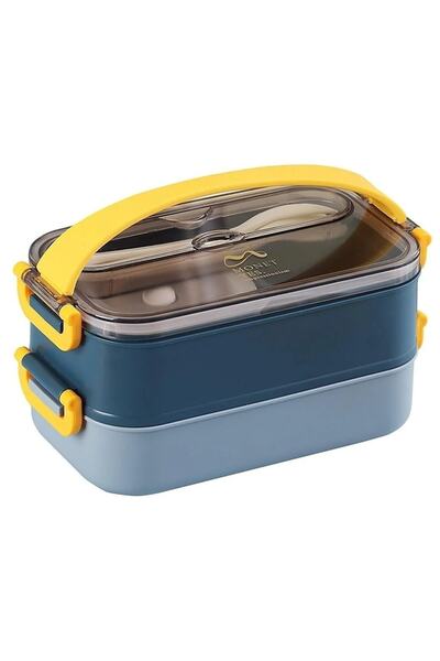 Vagonlife Portable Double Layer 304 Stainless Steel Lunch Box Lunch Box for Children, Students and Office