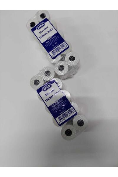 Mas 56*16 2 Paket 20 Adet Termal Yazarkasa Pos Rulosu