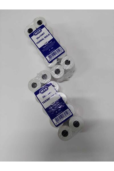 Mas 56*16 2 Paket 20 Adet Termal Yazarkasa Pos Rulosu