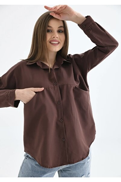 modasindoma Жіночий гольф з кишенями великого розміру