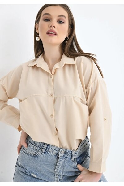 modasindoma Жіночий гольф з кишенями великого розміру