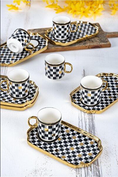 ACAR Skye 6lı Kahve Fincan Takımı Hxf-22-0200