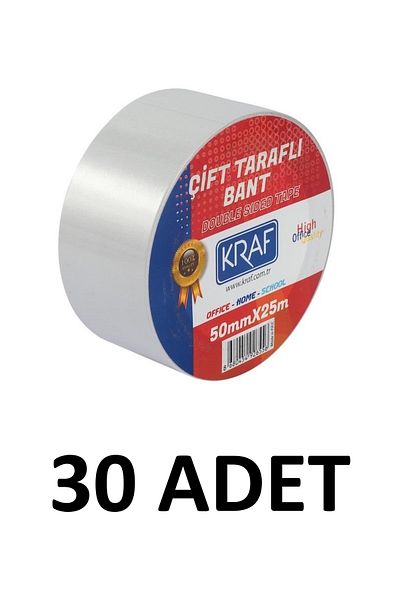 KRAF 30 Τεμάχια 50 Μm X 25 Μέτρα Ταινία Διπλής Όψης
