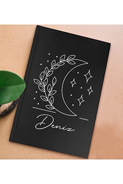Bk Gift Kişiye Özel Isimli Sert Kapaklı Siyah Lastikli Defter , Arkadaşa Hedi...