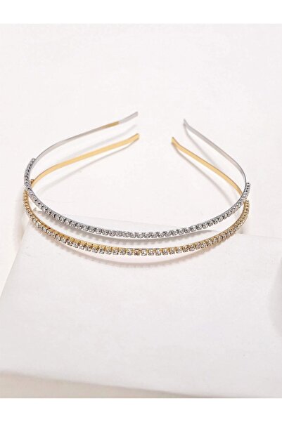 CSR AKSESUAR Set de 2 coroane din aur și argint cu zirconiu