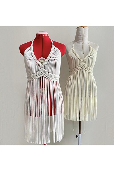 hobittu Μακραμέ Φόρεμα παραλίας Pareo