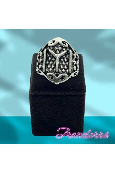 Trenderrs Erkek 925 Ayar Antik Gümüş Kaplama Ayarlanabilir Kayı Boyu Modelli ...