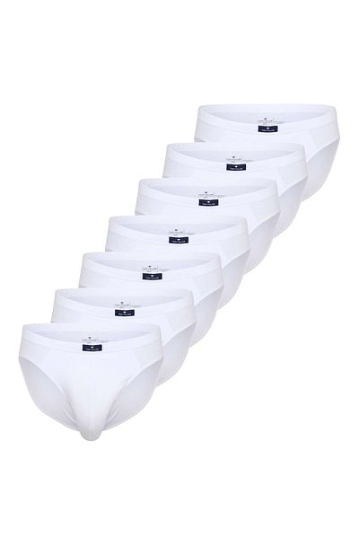 Tom Tailor Herren Slips, 7er Pack - Mini-Slip, Slips, reine Baumwolle, Jersey, uni