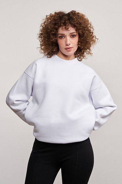 MBEY1989 Hanorac alb oversize unisex