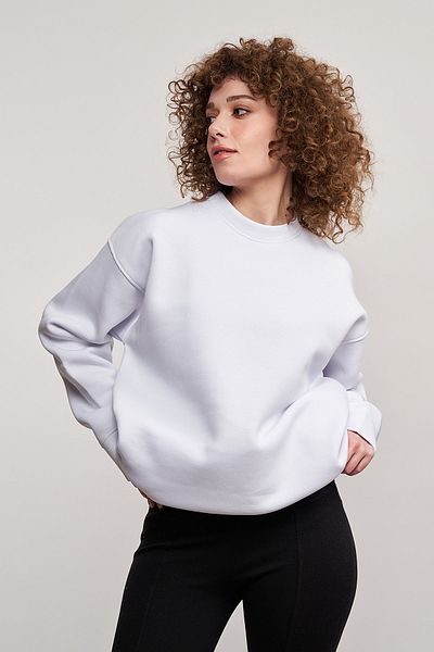 MBEY1989 Hanorac alb oversize unisex