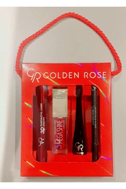 Golden Rose Sevgililer Günü Özel Karma Kofre Set 1(maskara-lipgloss-dipliner-...