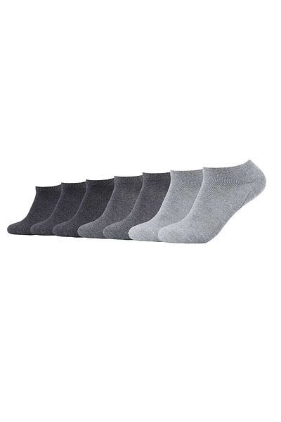 camano Unisex Socken - Sneaker, einfarbig, 7er Pack