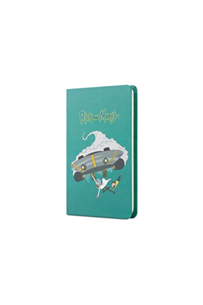 Mabbels Rick And Morty Sert Kapak Lastikli Mini Not Defteri Turkuaz 80 Yaprak...