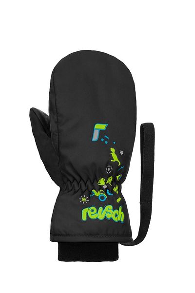 Reusch Mitten Kids Black Ski Gloves