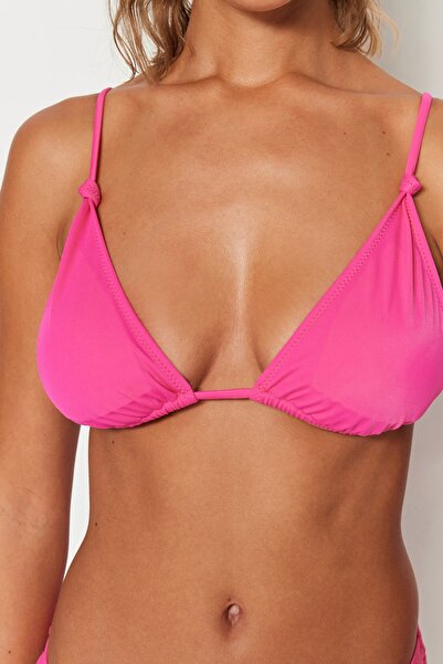 Trendyol Collection Τοπ μπικίνι με ροζ Τρίγωνο TBESS23BU00250