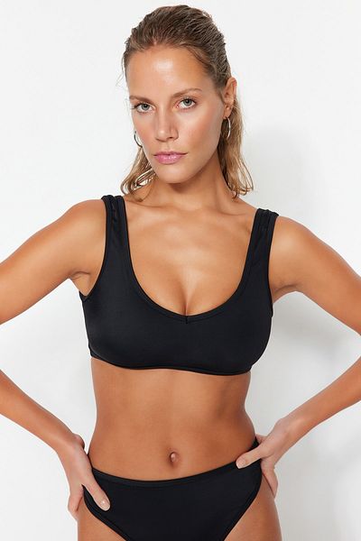 Trendyol Collection Černý vršek bikin Bralette TBESS23BU00346