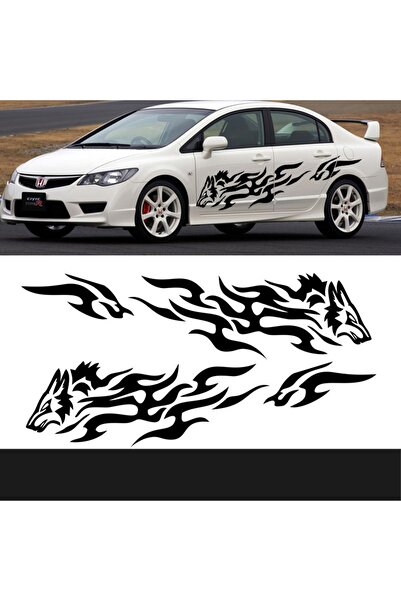 Melek Pazarı ملصق سيارة تريبل وولف مقاس 150 × 37 سم