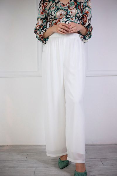 EFRAZE Lined Chiffon Trousers