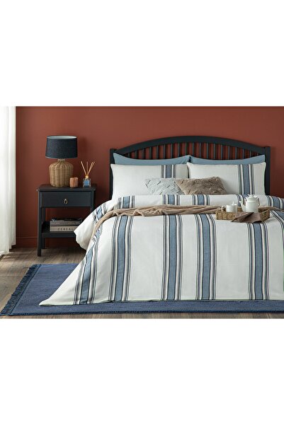 English Home مجموعة فاين لاينز من خيوط الشنيل المصبوغة سوبر كينج Lenjerate De...